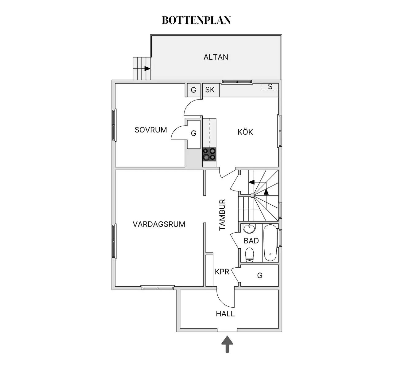 Floor plan for Dalasjö 6