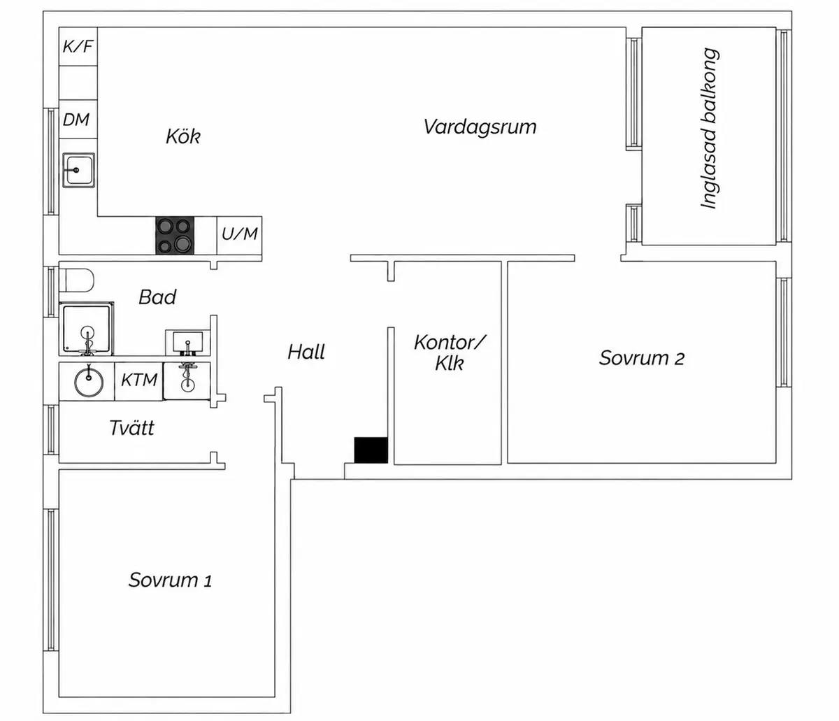 Floor plan for Rubingatan 48