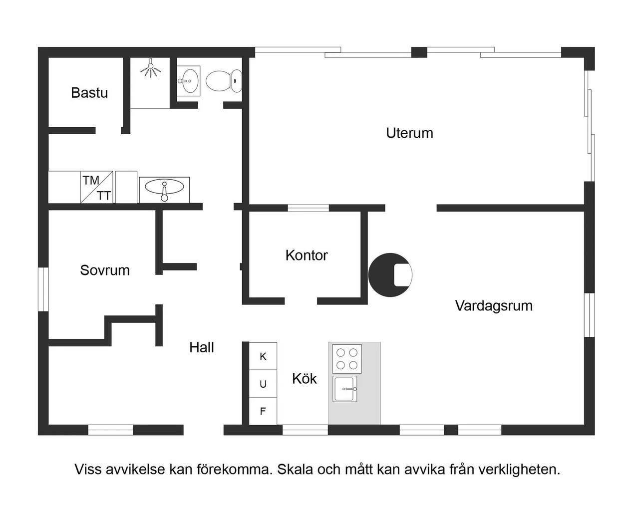 Floor plan for Uddstigen 6