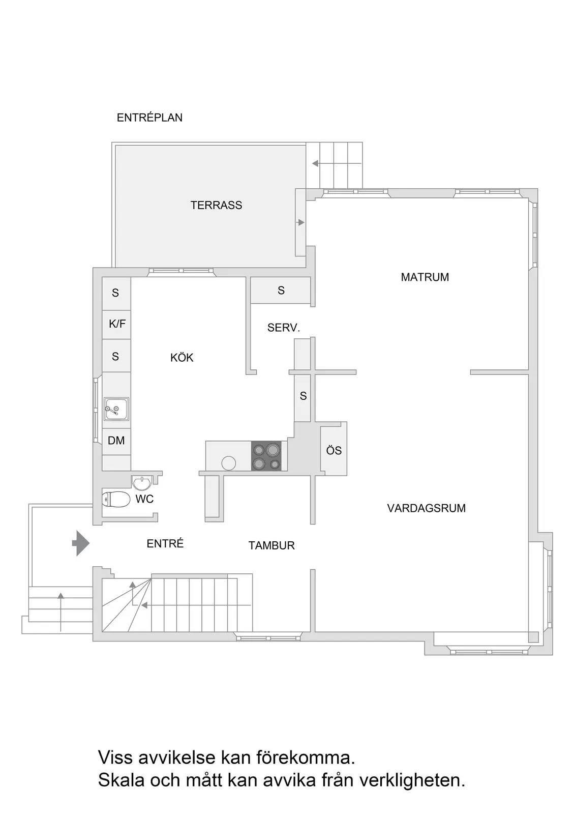Planritning för Fagerviksvägen 39
