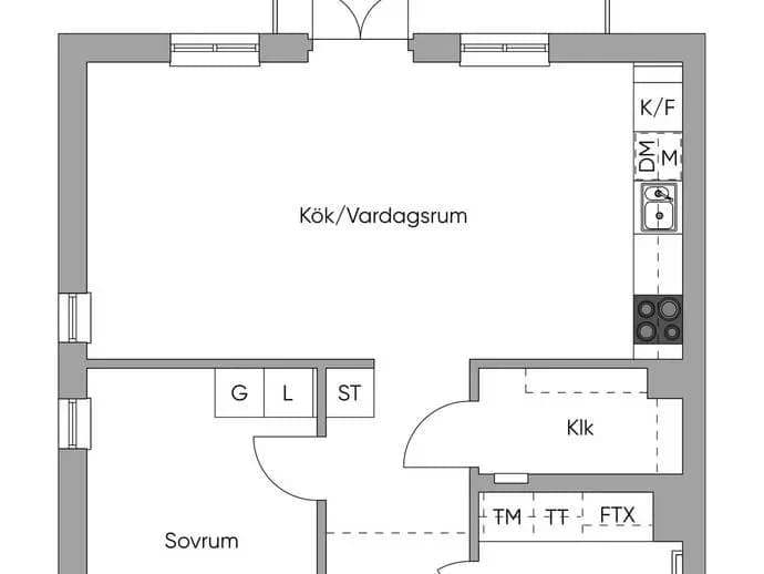 Floor plan for Odlingsgatan 101
