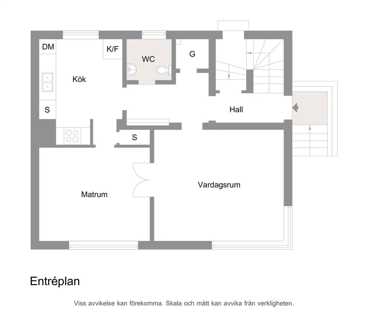 Floor plan for Clementsgatan 14