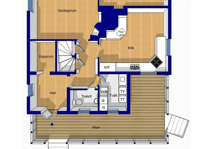 Floor plan for Altuna Björsbo 1