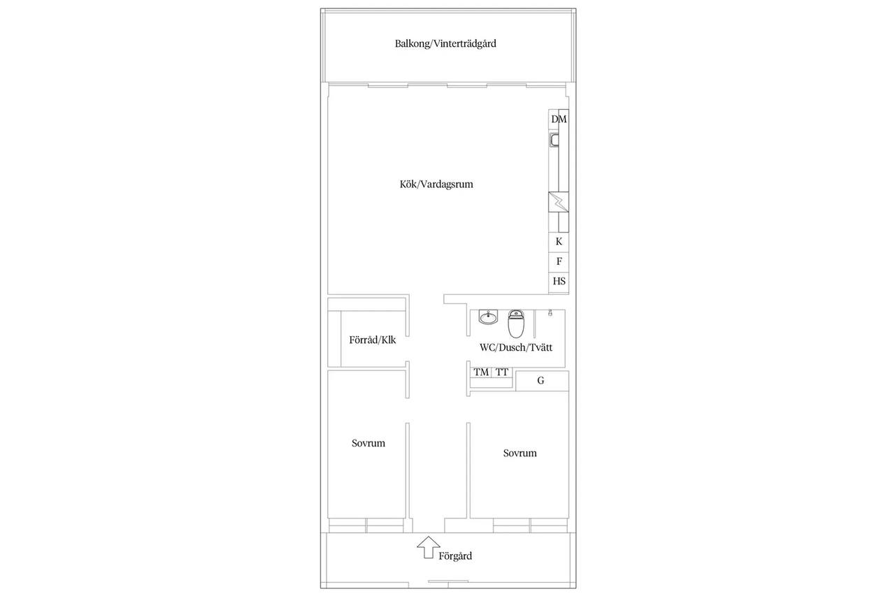 Planritning för Sikvägen 12