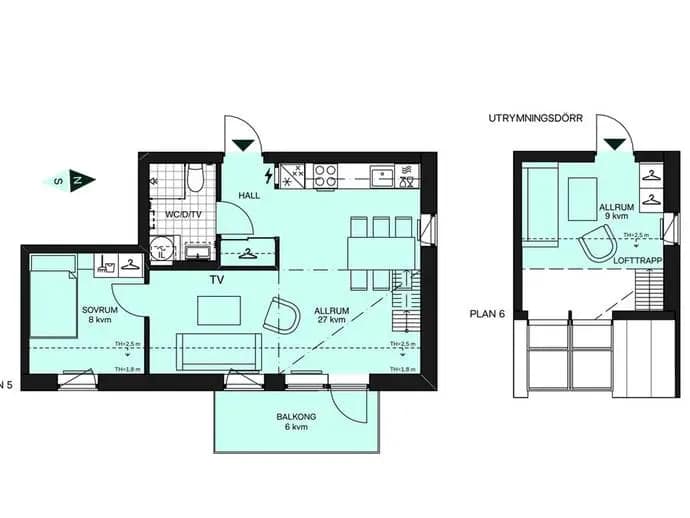 Floor plan for Bataljonsgatan