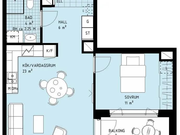 Floor plan for Mobilgatan 4A