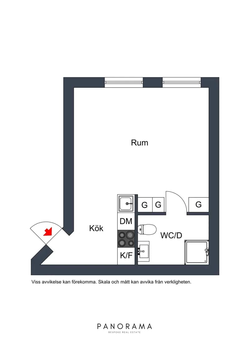 Floor plan for Sigtunagatan 14
