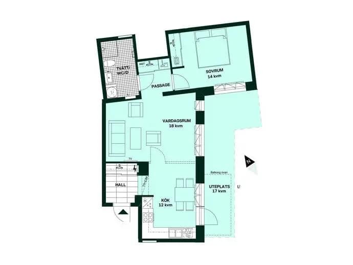 Planritning för Prästgatan 19