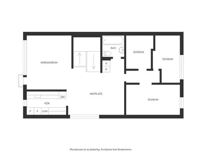 Floor plan for Radhusgatan 35