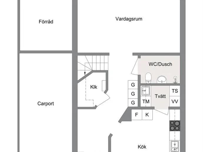 Planritning för Glimmervägen 5