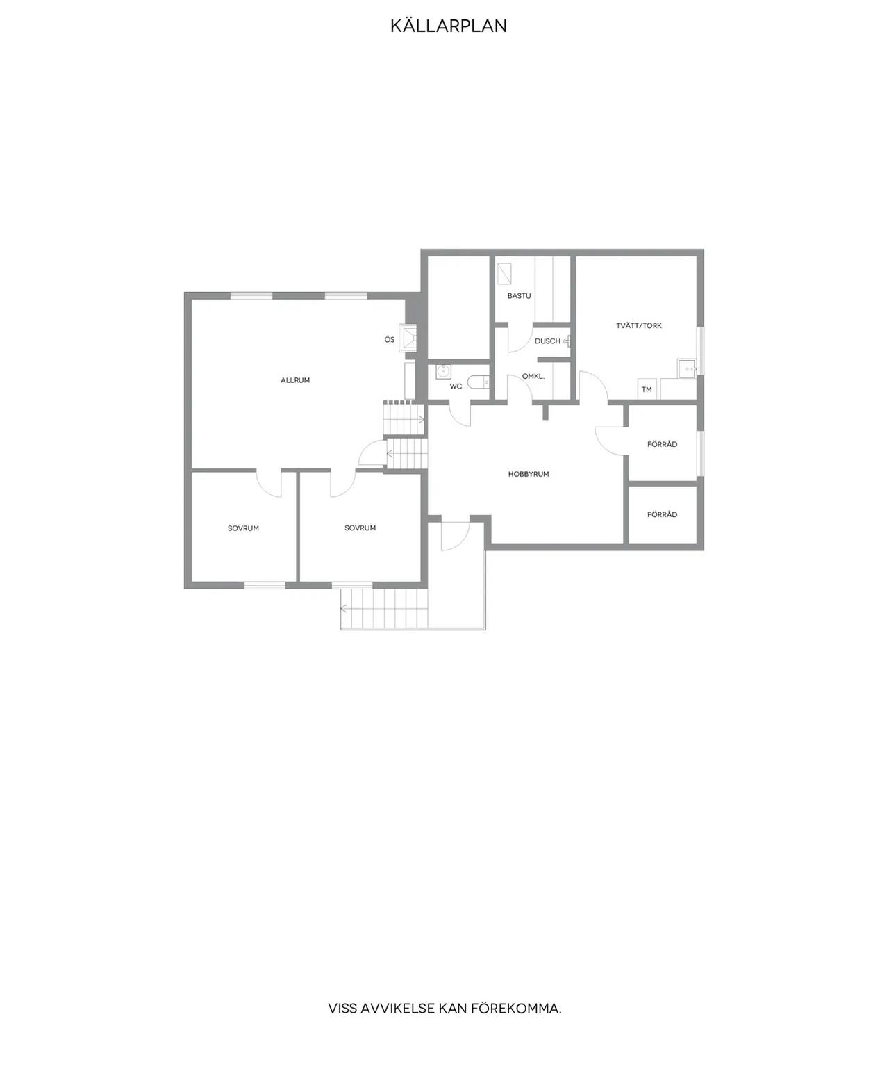 Floor plan for Västra Skrävlingevägen 54