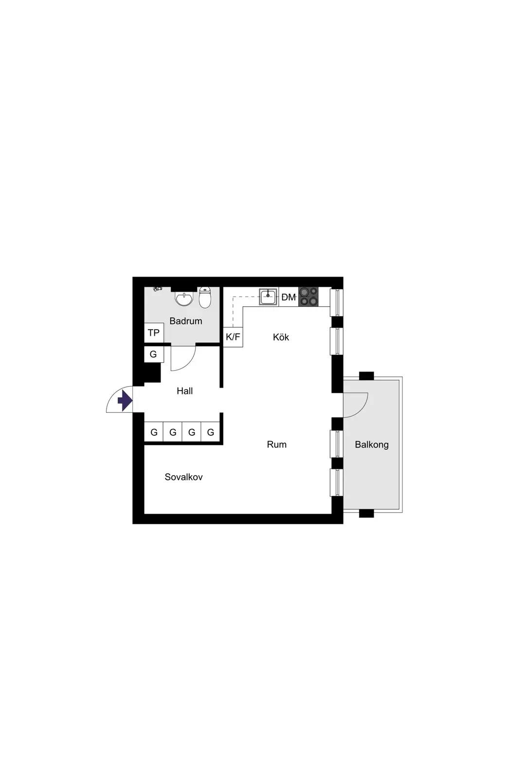 Floor plan for Ormingeringen 74, 2tr