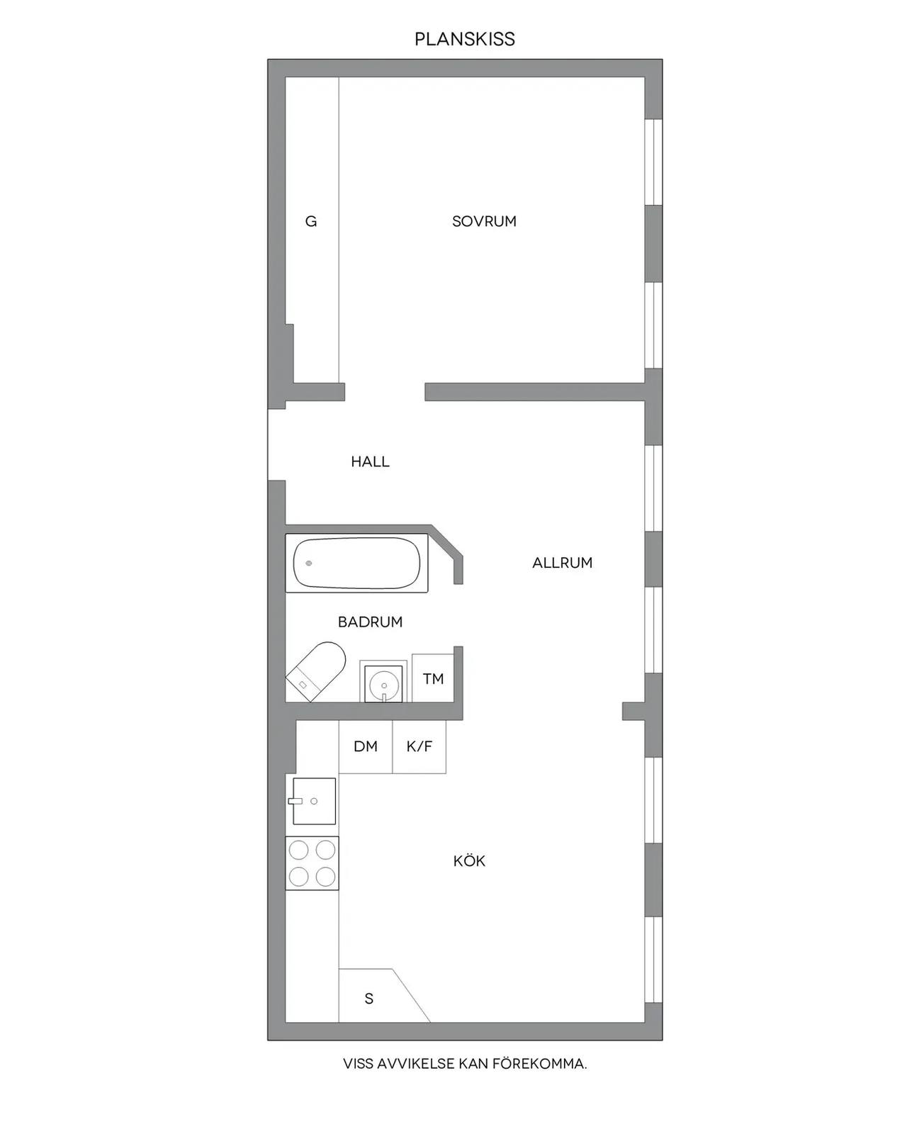 Floor plan for Föreningsgatan 37