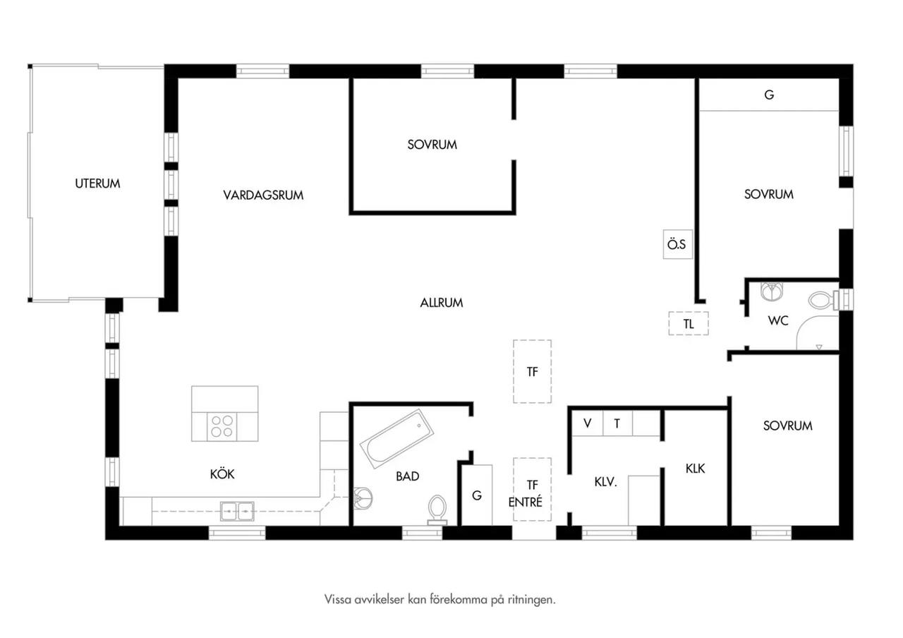 Floor plan for Henriksdalsvägen 40