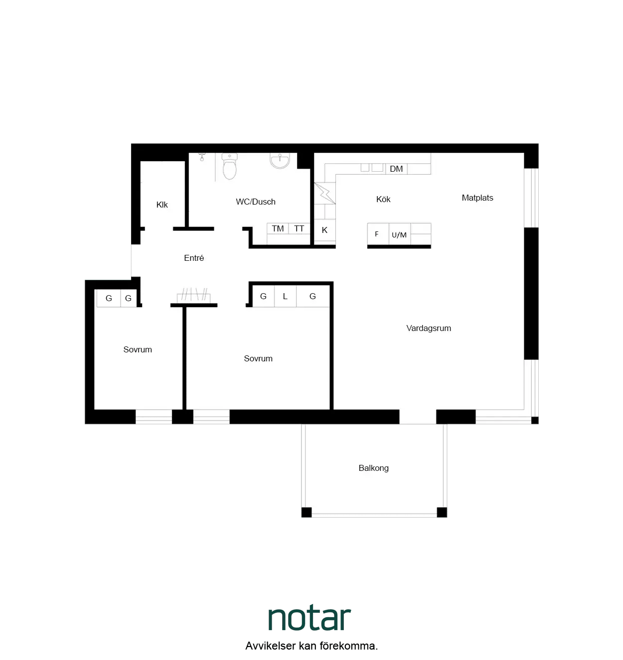 Floor plan for Signalgatan 4