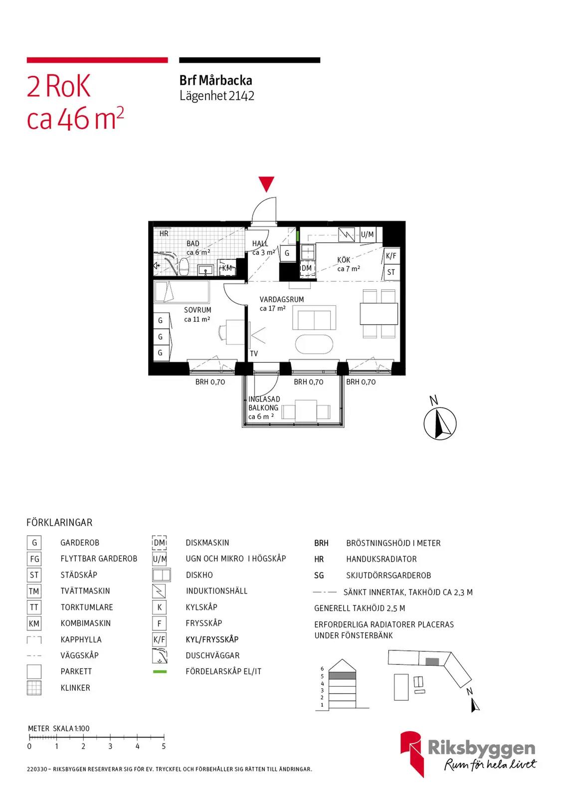 Floor plan for Backadalen 22