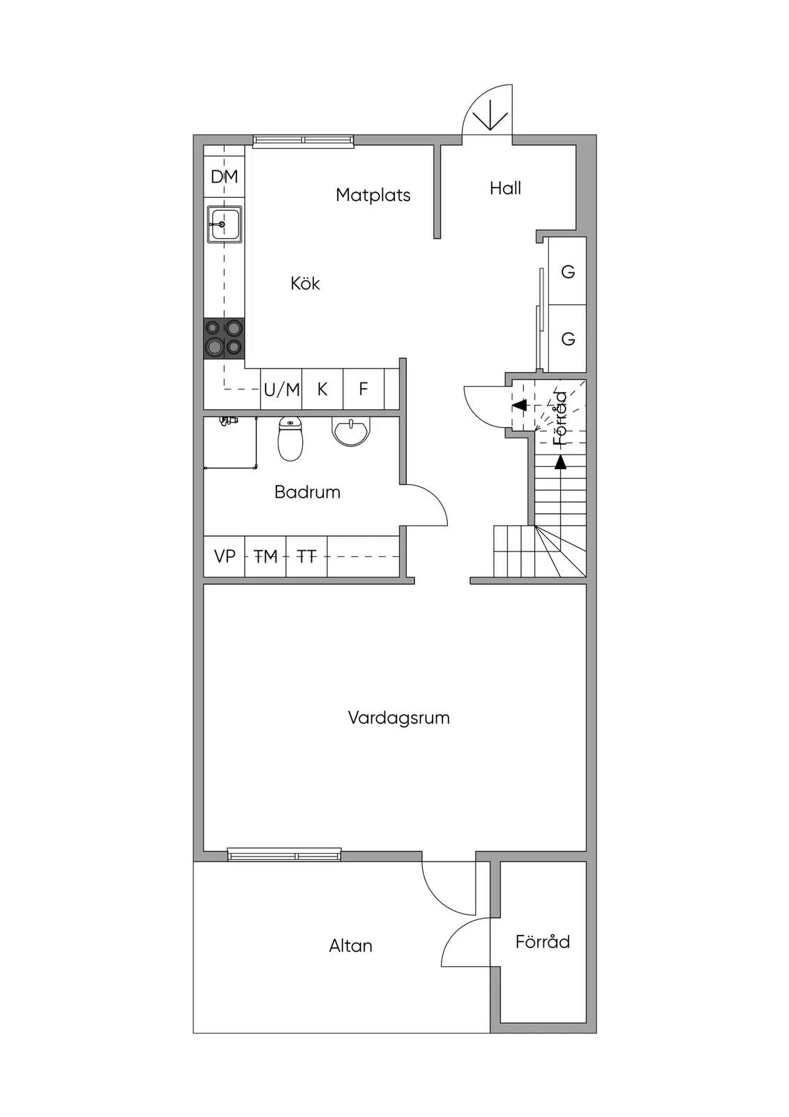 Planritning för Zenitgatan 59