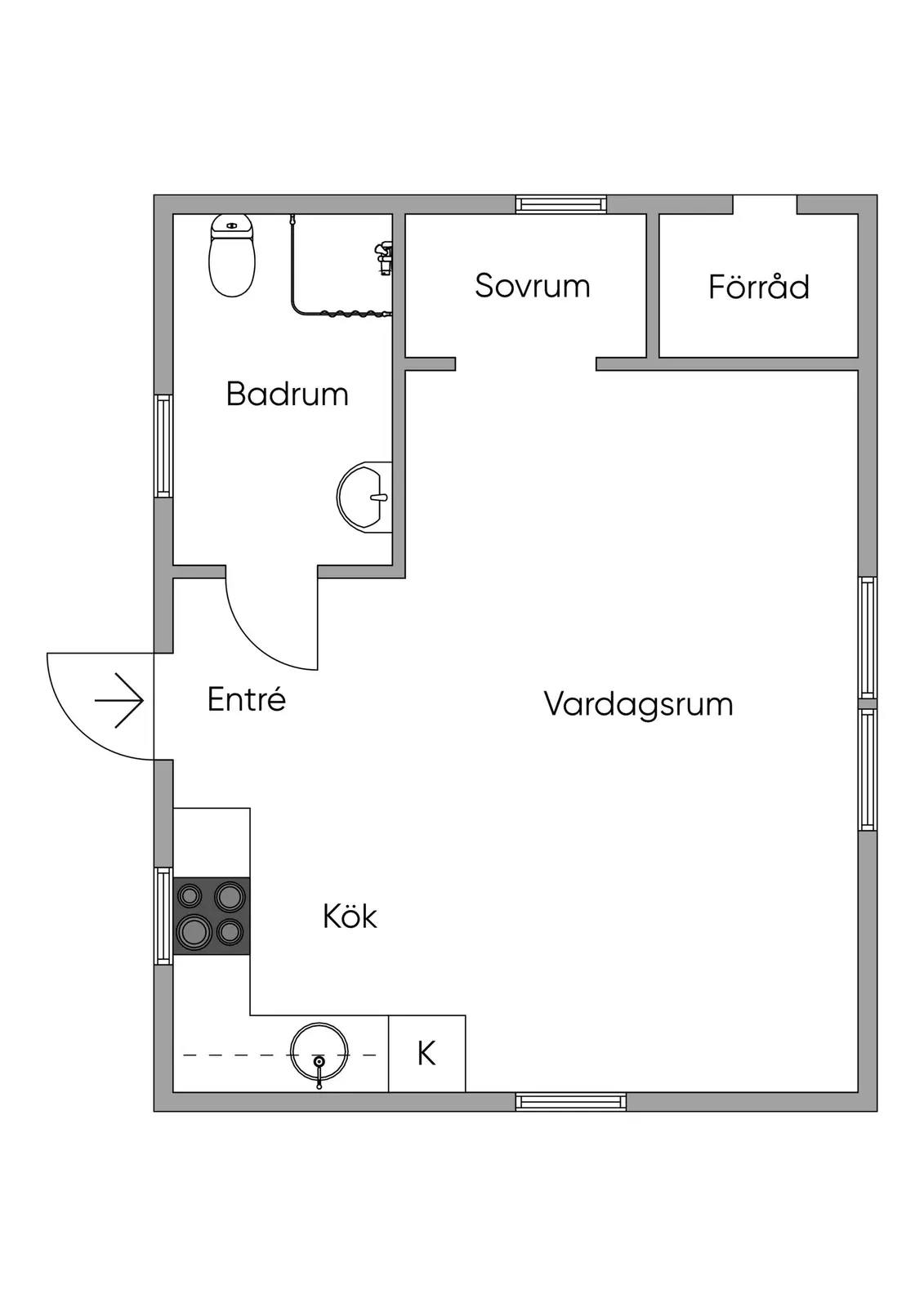 Floor plan for Askim GFA C 47