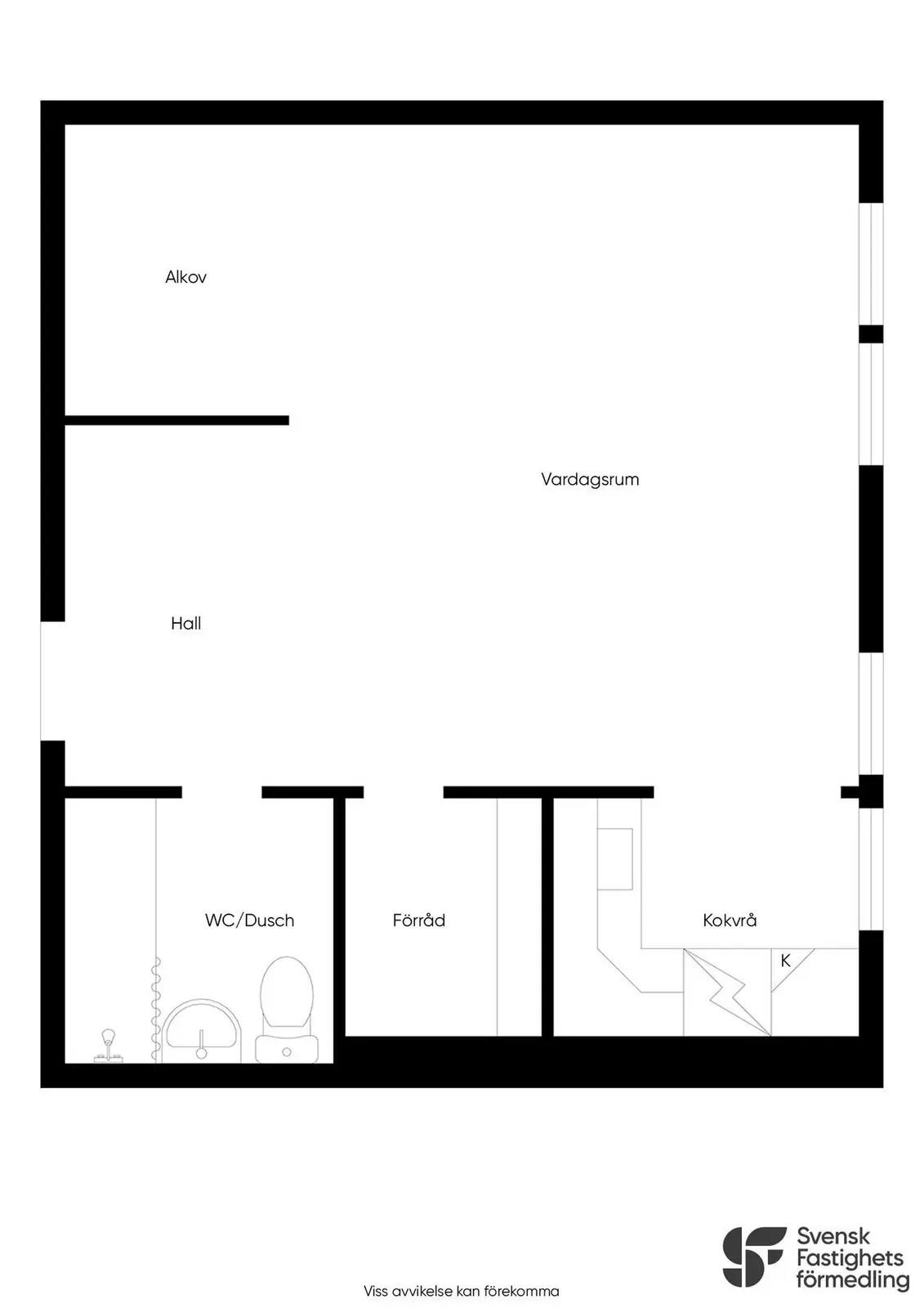 Planritning för Bangatan 45