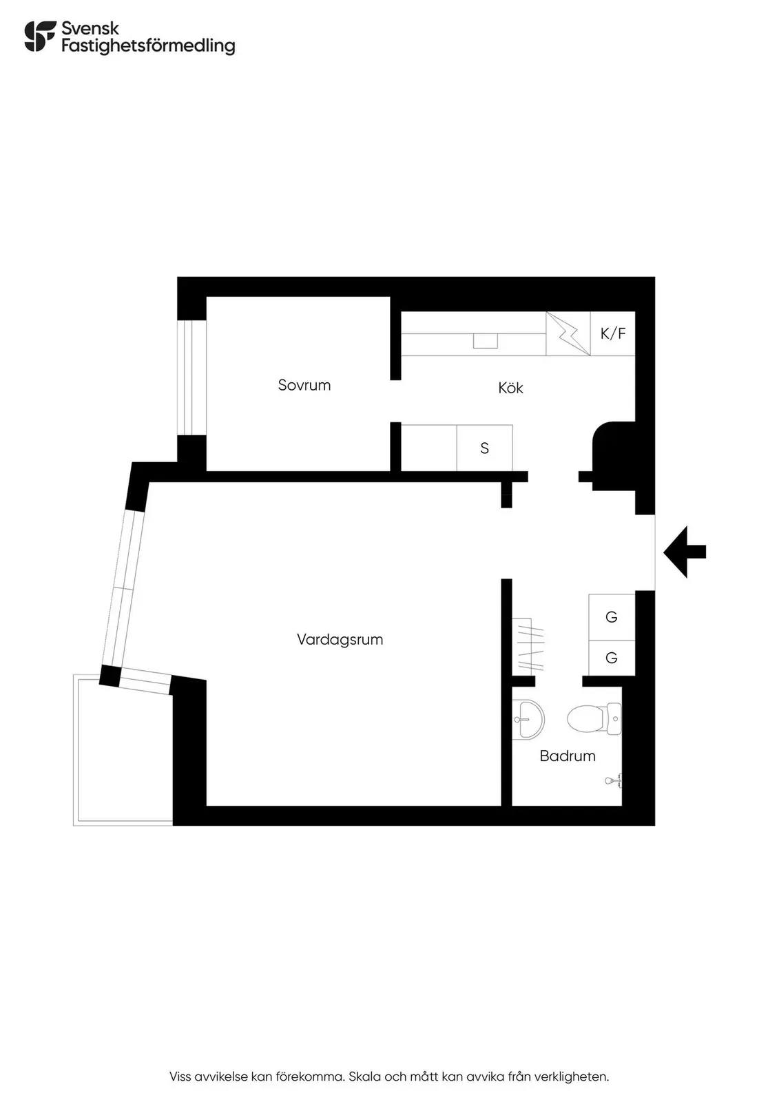 Floor plan for Mobecksgatan 2B