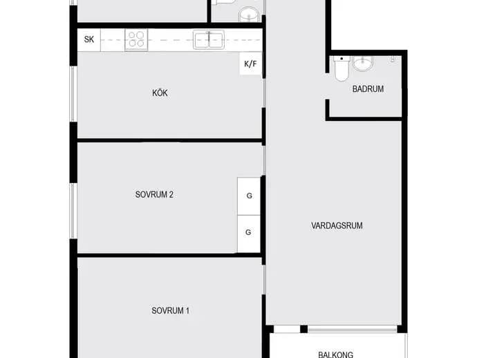 Planritning för Sandfjärdsgatan 68