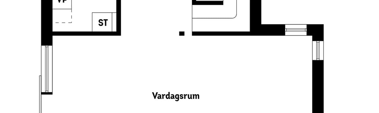 Planritning för Näsvägen 13