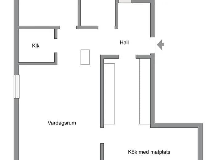 Planritning för Mellingebacken 16, 4 tr