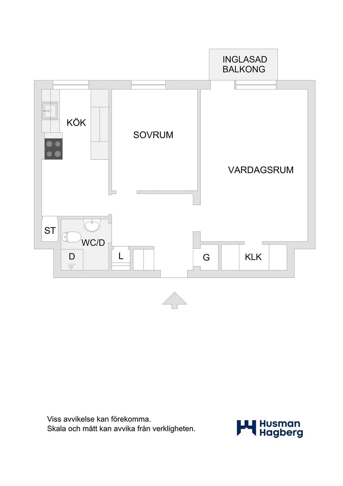 Planritning för Gustav garvares gata 7B