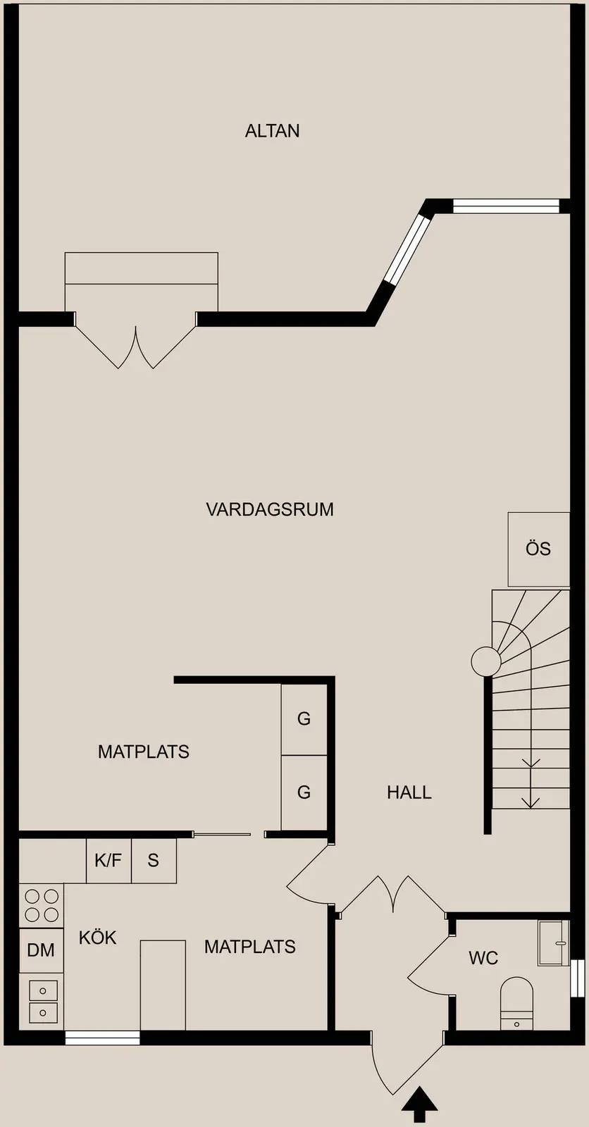 Floor plan for Klingsbergsgatan 41
