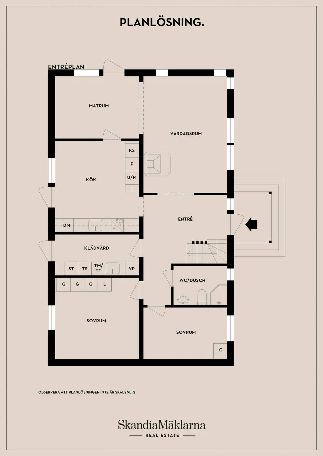 Floor plan for Koltrastvägen 24