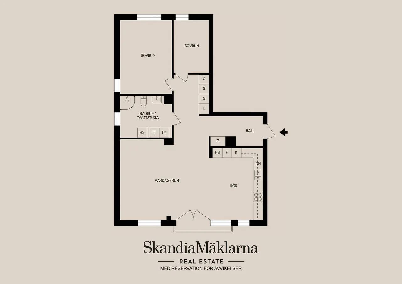 Planritning för Sturegatan 1