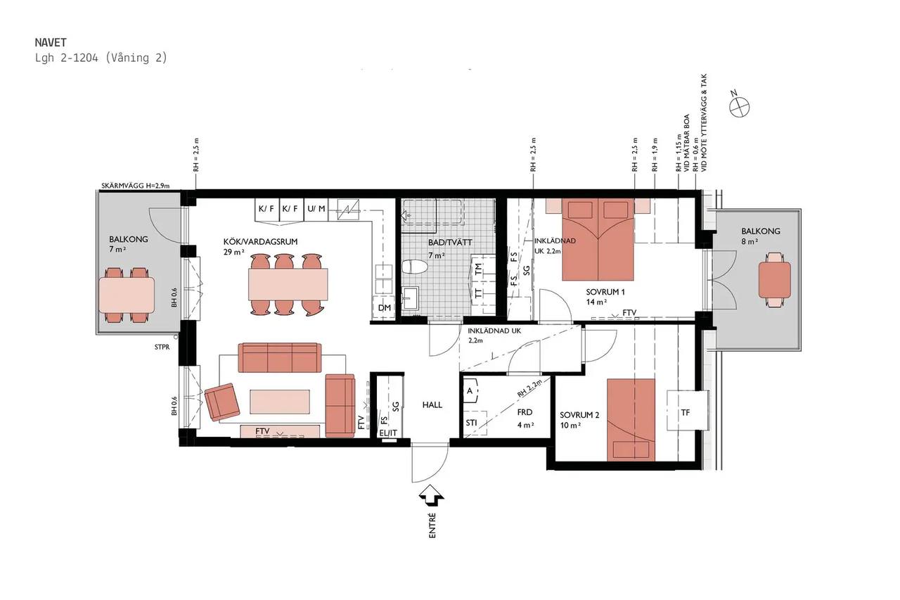 Floor plan for Strandvägen 98 C