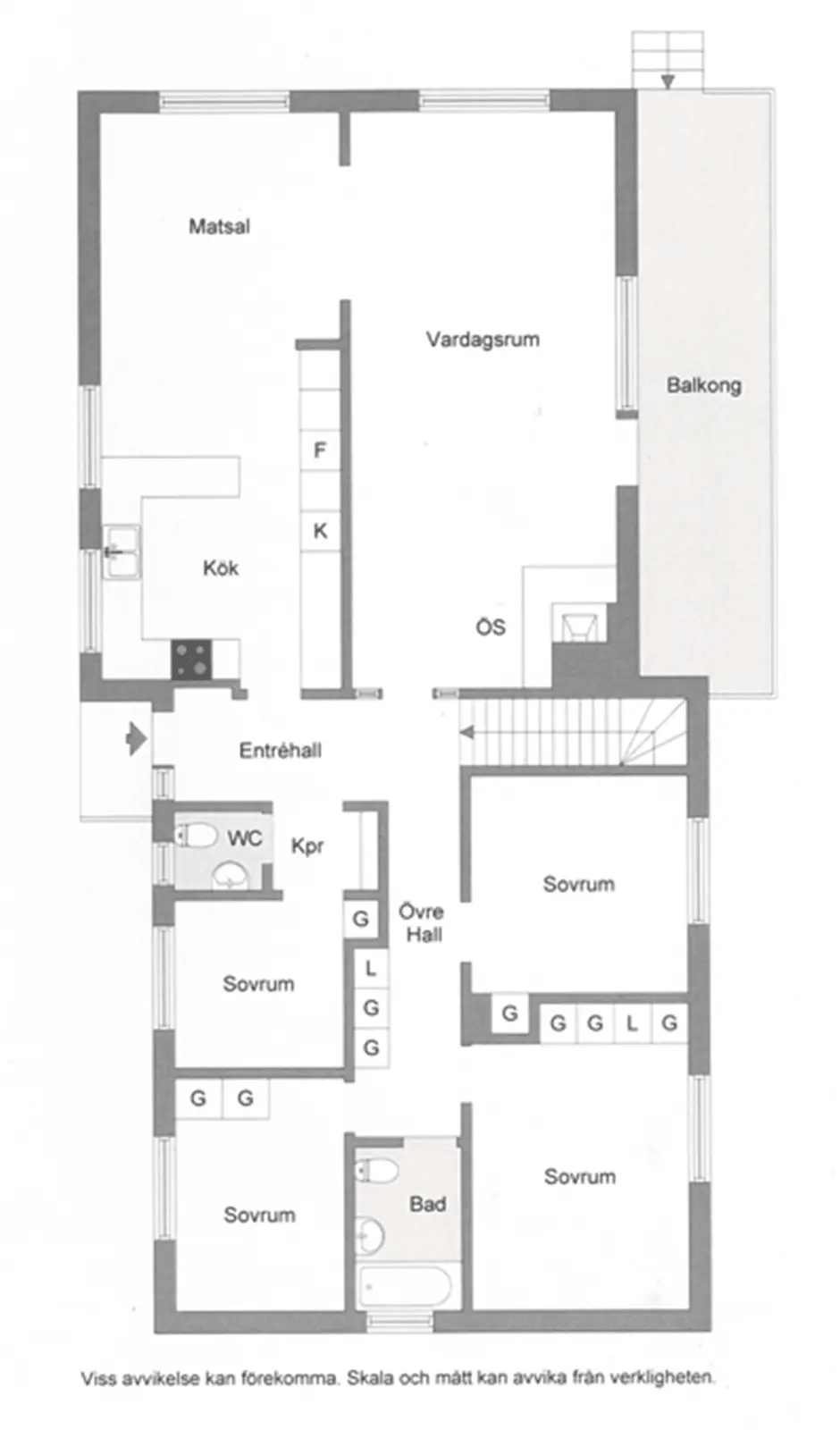 Floor plan for Åbroddsvägen 54