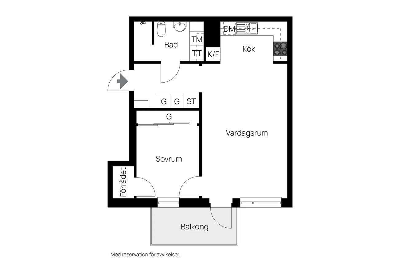Floor plan for Safirgatan 5