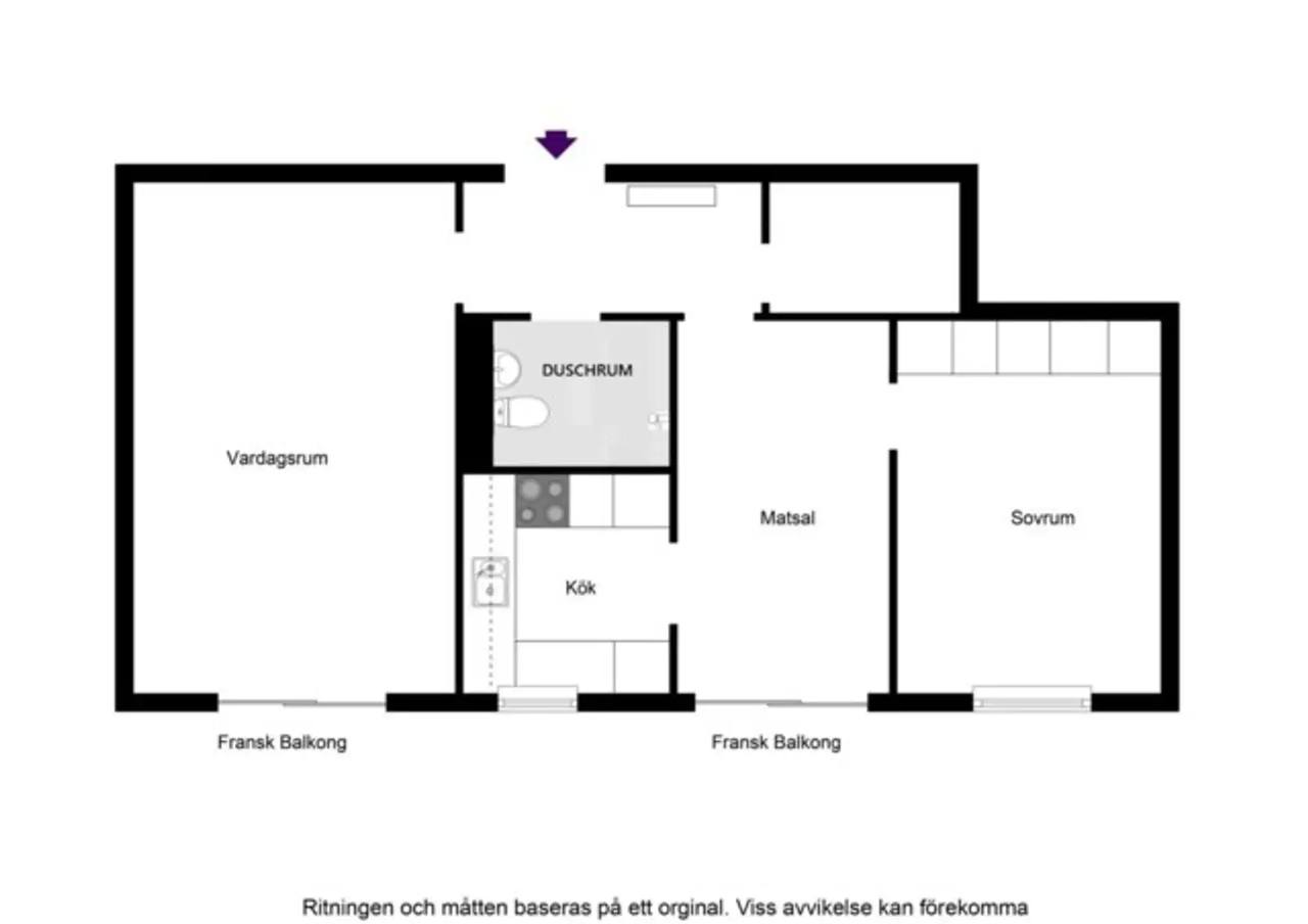 Planritning för Eskadervägen 26