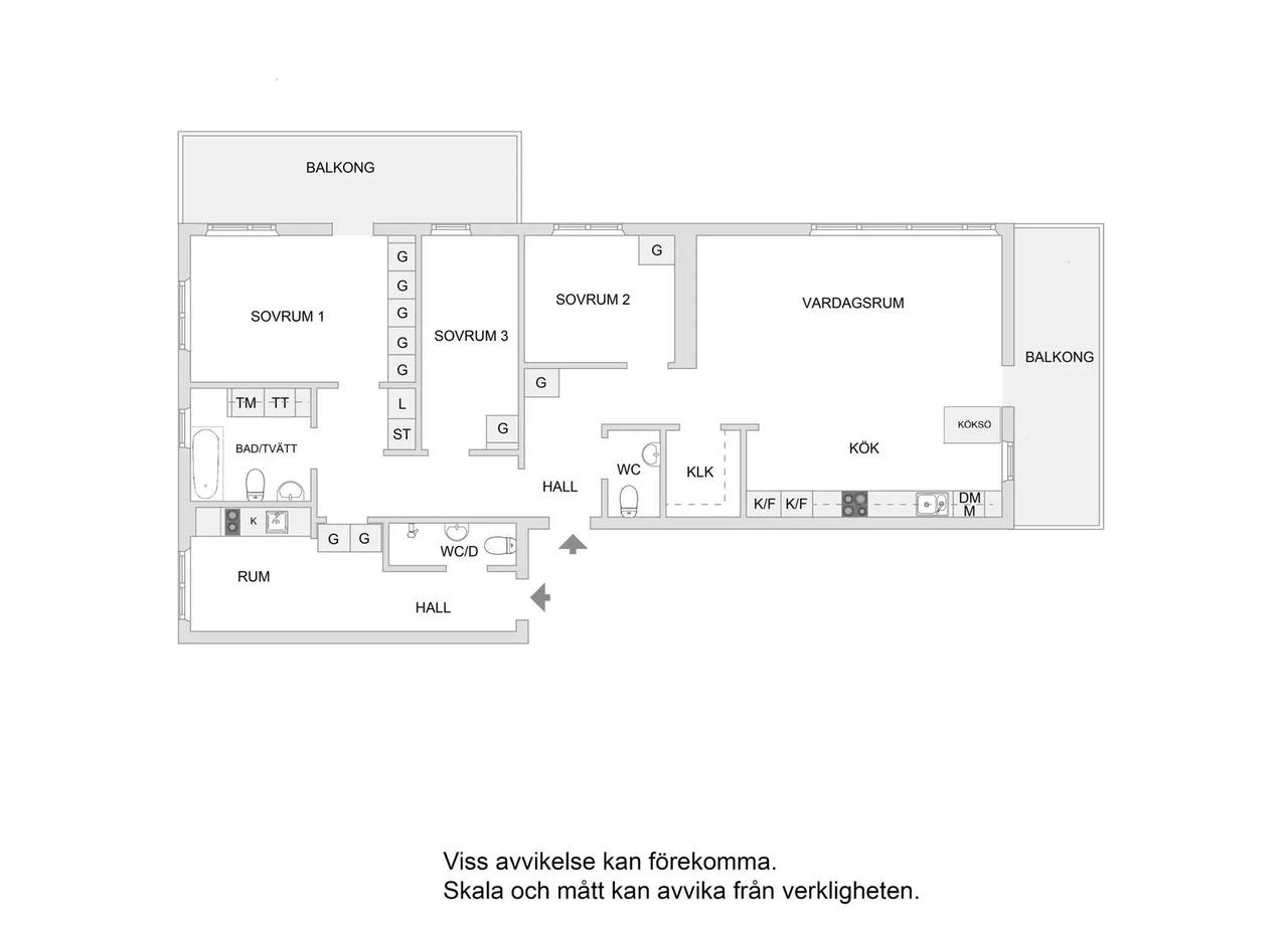 Planritning för Rörviksbacken 7