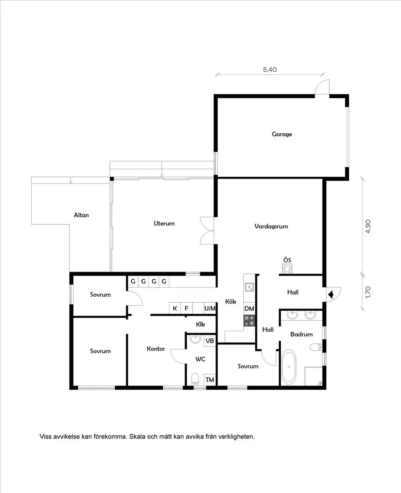 Planritning för Valsäng 315