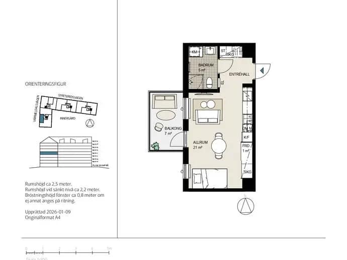 Floor plan for Våmmedalsvägen 3 A-1402