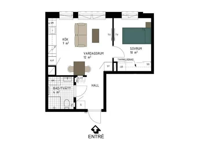 Floor plan for Tändkulevägen 60