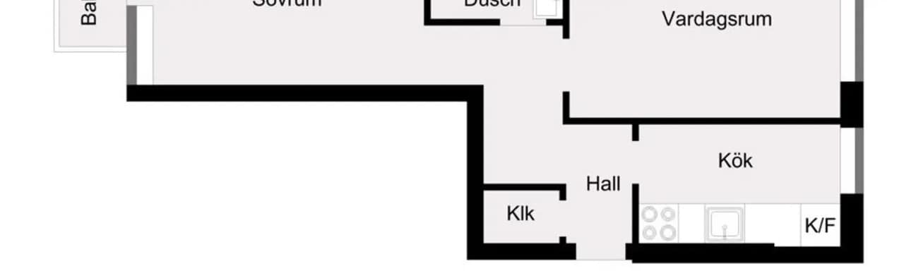 Floor plan for Nobelvägen 147I