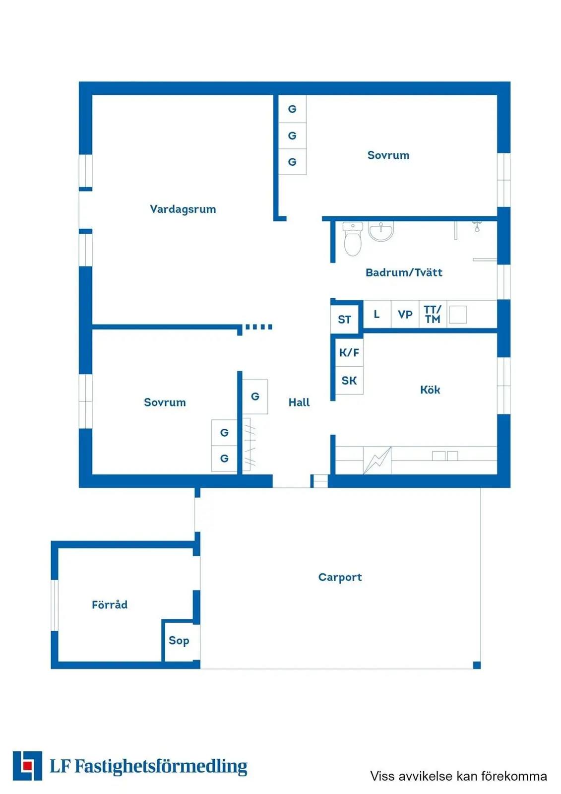 Planritning för Rotstigen 5