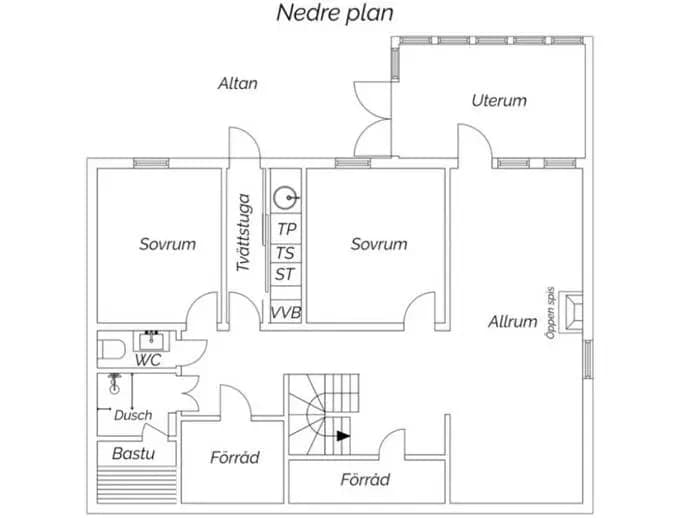 Floor plan for Röllekebacken 6