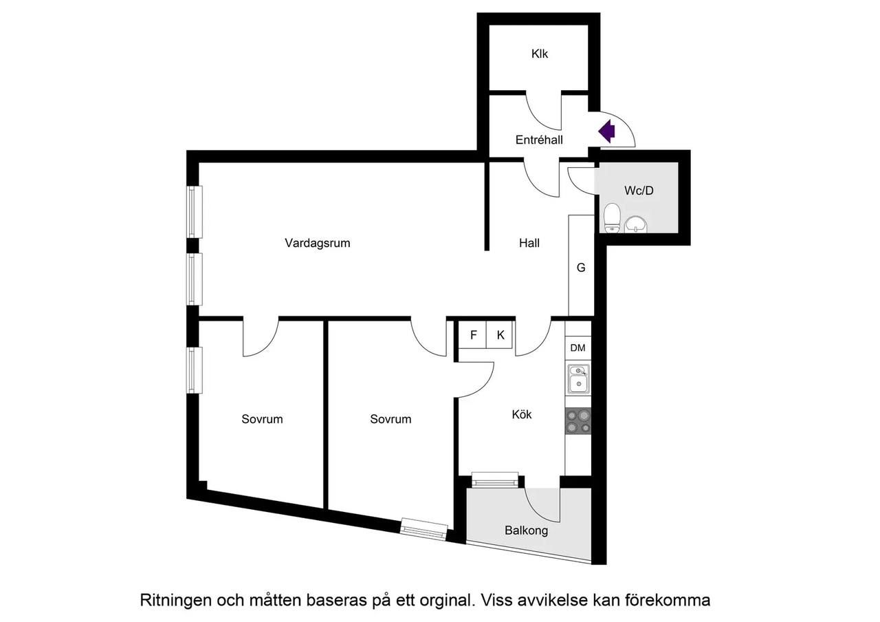 Floor plan for Näsbydalsvägen 4