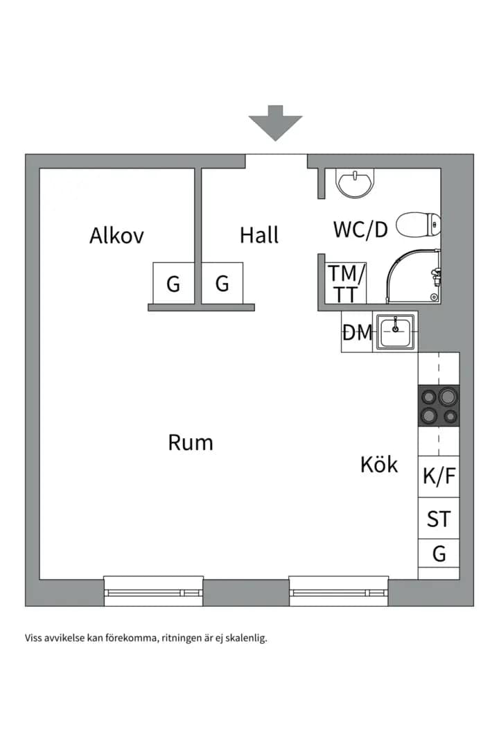 Floor plan for Sysslomansgatan 7