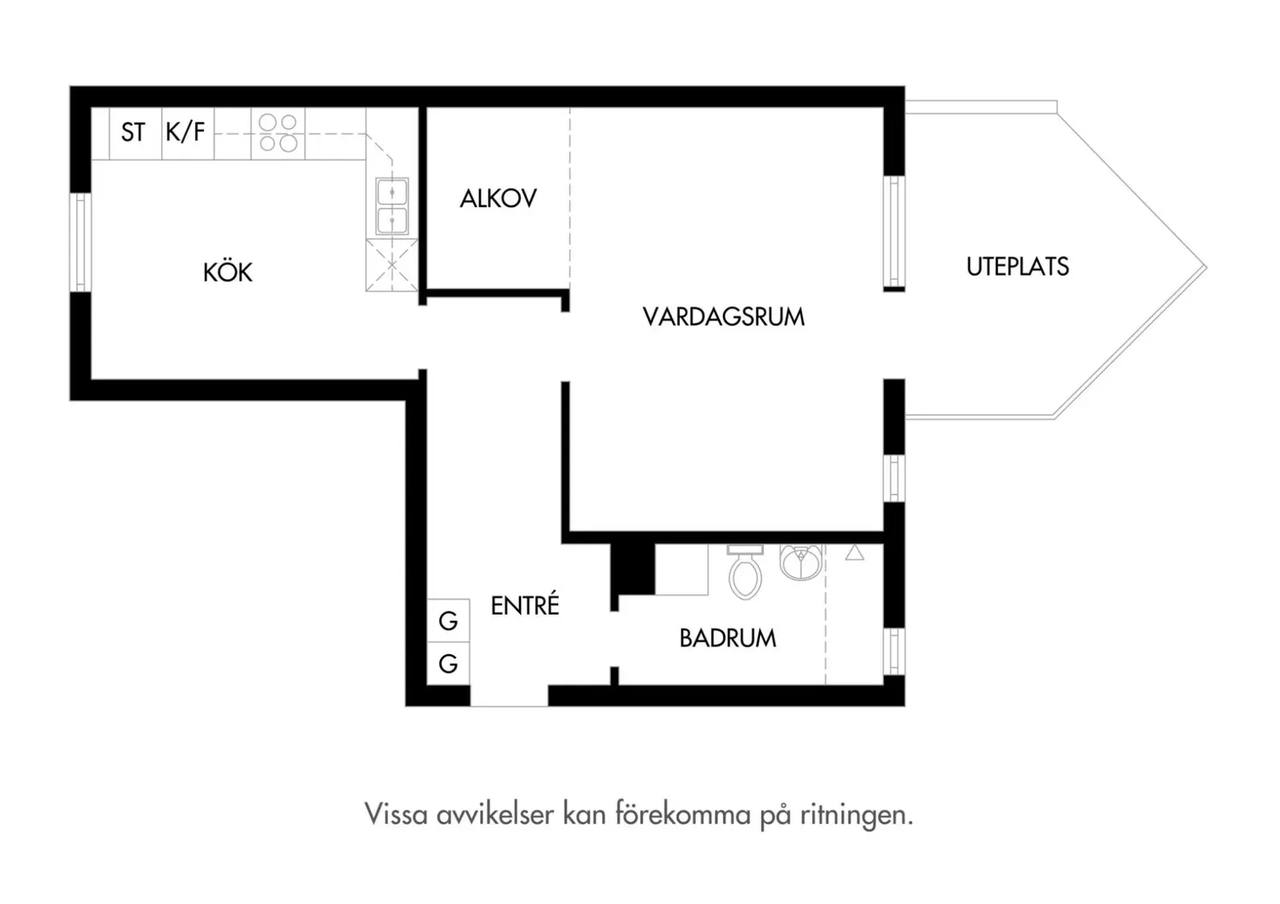 Floor plan for Ernst Wigforss gata 124