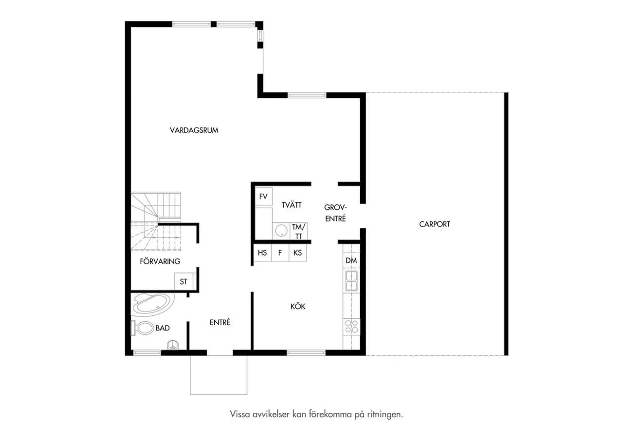 Floor plan for Måås byaväg 7