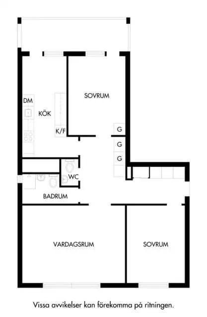 Floor plan for Von Lingens väg 29
