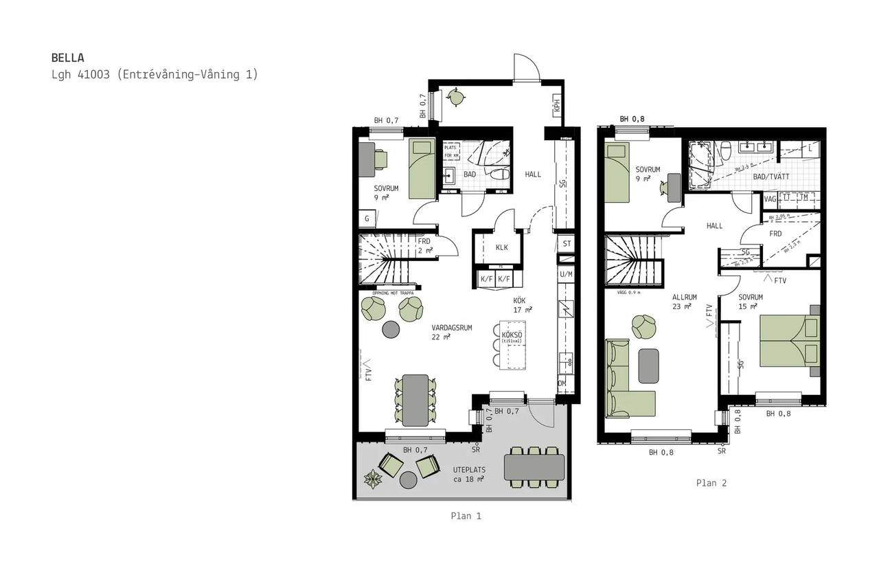Floor plan for Tellusgatan 11