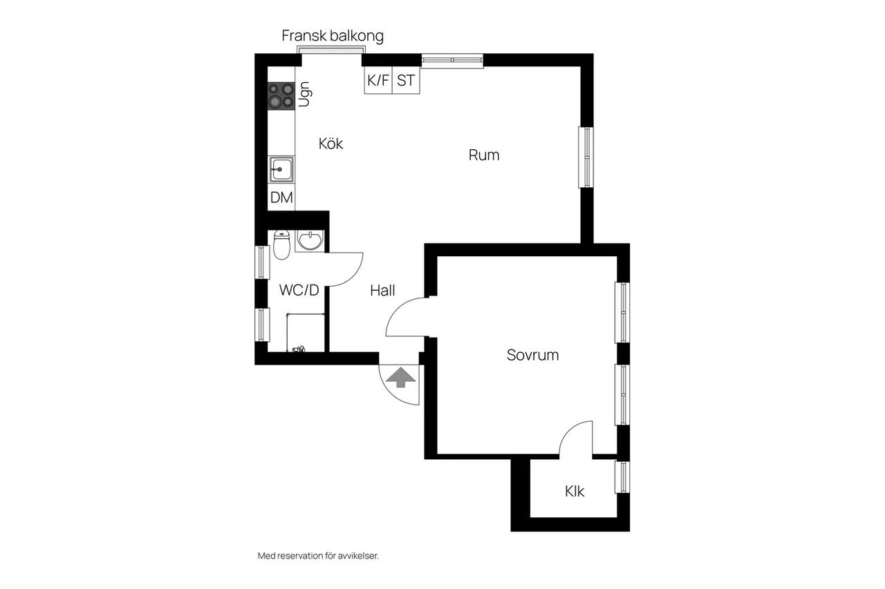 Floor plan for Hamngatan 62A