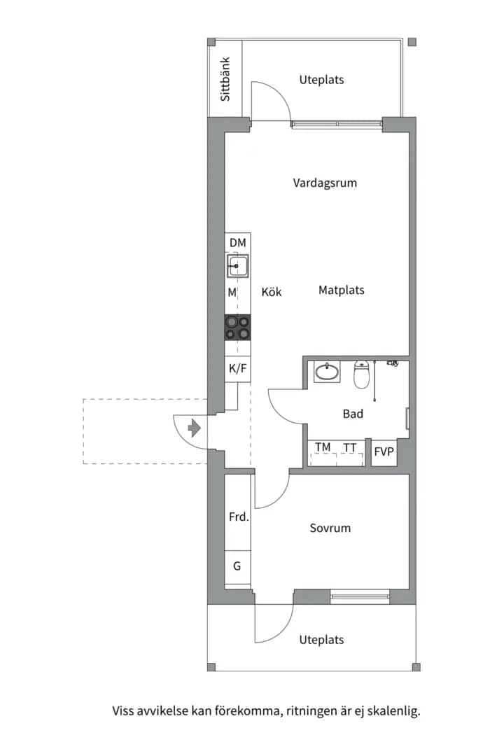 Floor plan for Wilhelm Kåges gata 52A